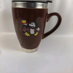 Disney Mickey's Coffee Brand Really Swell Theme Parks Travel Mug With Lid